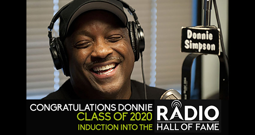 Donnie Simpson to be inducted into the Radio Hall of Fame Class of 2020.