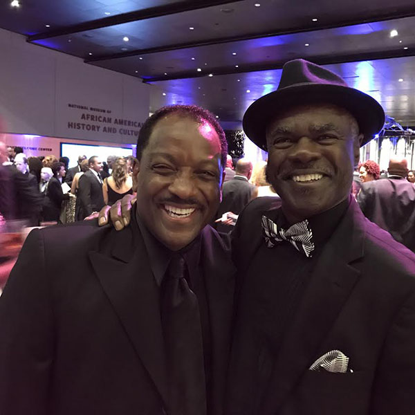 Donnie with actor, Glynn Turman at the grand opening of the NMAAHC.
